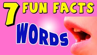 7 FUN FACTS ABOUT WORDS! FACTS FOR KIDS! English! Language! Learning Colors! Funny! ESL Sock Puppet!