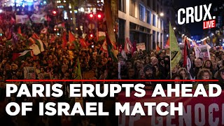 France Israel Match Live | Thousands Of Protesters March In Paris Ahead Of Tense Football Match