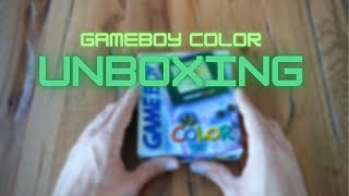 Nintendo Gameboy Color unboxing | Retro unboxing | ASMR