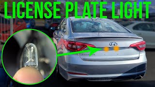 How to Replace License Plate Light Bulb - Hyundai Sonata (2015-2017)