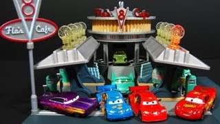 Cars 2 Flo's V8 Cafe Playset Radiator Springs Classic Toy Review Mattel TRU Toysrus