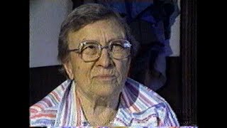 Evelyn Schramm, Klemme Iowa, Interviewed on KIMT TV3 ca. 1989