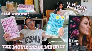 reading 'It Ends with Us' book series before the movie comes out! 🎬🌸 *spoiler free reading vlog*