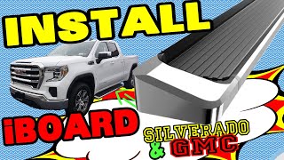 APS iBoard Running Board Install 2019-2021 GMC Sierra & Silverado Double Cab