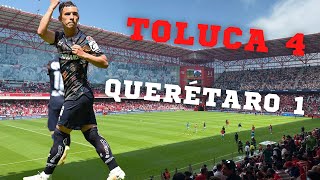 Color Toluca vs Queretaro 4-1 / Toluca gana con su jersey alternativo