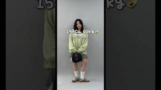 158cm 60kg  #가을코디 #shorts #통통녀 #통통녀코디 #빅사이즈코디