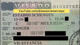 كيفية الحصول على فيزا شنغن / تأشيرة شنغن /  Informacion General de Visado Schengen Para España