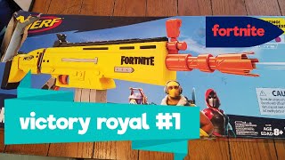 Nerf Fortnite AR-L Elite Dart Blaster Scar Unboxing | G-Haud-E | Fortnite In Real Life