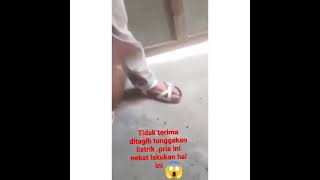 TIDAK TERIMA DI TAGIH. SEORANG PRIA LAKUKAN HAL YANG TIDAK TERPUJI😱