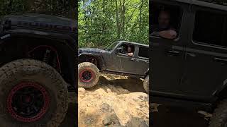 JL Rubicon On King Coilovers Doing Some Off-Roading