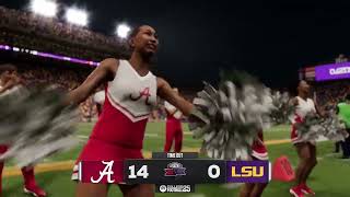 College Football 25 Alabama vs LSU 2024 Gameplay Xbox Series X