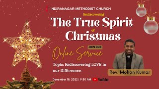 18 December 2022 | 9:30 AM | Sunday Service Live