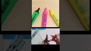 5 minutes craft testing|tricolour marker 📑|#shortsfeed #shortsviral #5minutecrafts #tricolourmarker