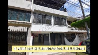 VENTA DE CASA EN EL BARRIO PASEO DE LOS ALMENDROS EN CALI VALLE DEL CAUCA