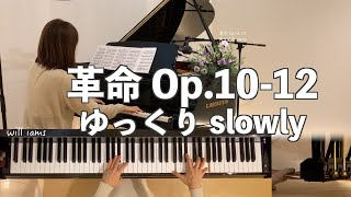 【とてもゆっくり 革命 0.3倍速】ペダル画像  @1211piano ショパン Chopin 『 Revolutionary』Slowly