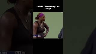 Controversial Serena THREATENING Line Judge #shorts