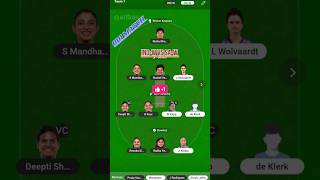 IN-W vs SA-W Dream11 Team|IND W vs SA W Dream11|ODI Match Prediction today#dream11 #odicricket  #yt