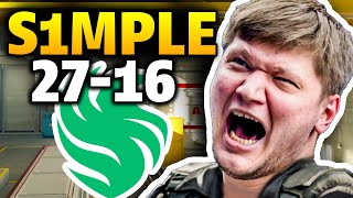 s1mple FALCONS vs 3DMAX 27-16 Nuke Thunderpick World Championship CS2