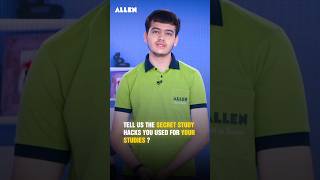 Secret Techniques of AIR-77 Mohd. Emaad Arif in JEE Advanced 2024 🚀 ALLEN #Shorts #JEETopper #AIR77