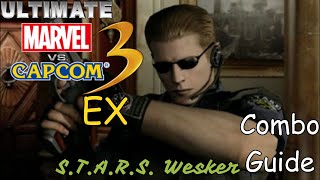 [Ultimate Marvel vs Capcom 3: EX] pecks Combo Guide of S.T.A.R.S. Wesker [PC]