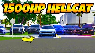 TROLLING COPS WITH 1500HP HELLCAT ON ROBLOX!