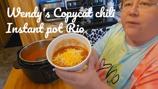 Instant Pot Rio Recipe: Copycat Wendy's Chili