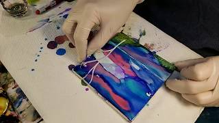 Alcohol Ink Painting Timelapse