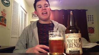 Lagunitas Brewing X Moonlight Brewing - Secret Agenda Pale Bock Beer Review (2019 ONE HITTER SERIES)