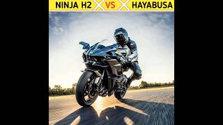 ninja h2 vs hayabusa top speed 😀 ninja h2r vs hayabusa comparison #shortsvideo