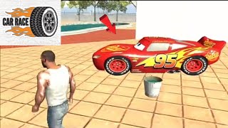 Franklin Escape from🌚 Lightning McQueen Head ⊙Eater in Indian Bike Driving 3D●