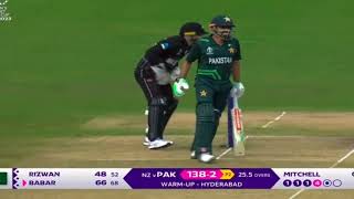 jimmy neesham hug babar azam goes viral warm up match pak vs nz babar azam 84 runs