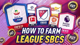 THE BEST WAY TO FARM LEAGUE SBCS FOR PROFIT! (FIFA 19 Ultimate Team)