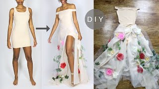 How to Make a DIY Flower Dress with Dollar Store Flowers