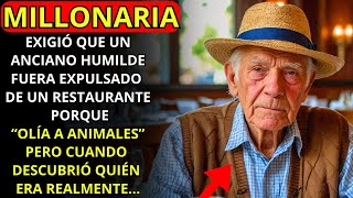 MILLONARIA EXIGIÓ QUE UN ANCIANO HUMILDE SALIERA DEL RESTAURANTE PORQUE "OLÍA A ANIMALES"...