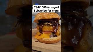 3D double cheeseburger #chef #kitchen #bbq #steak #grill #chicken #burger #bbqsauce