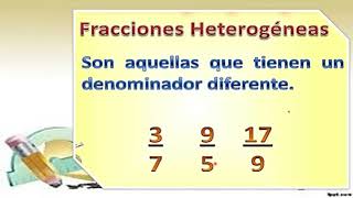 fracciones homogéneas y heterogéneas😉