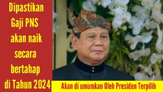 DIPASTIKAN GAJI PNS AKAN NAIK SECARA BERTAHAP DI TAHUN 2024