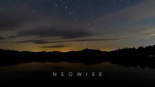 Comet NEOWISE and Milky Way Time Lapse over the White Mountains - Lake Chocorua, New Hampshire