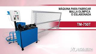 MAQUINA PARA HACER MALLA OLÍMPICA / ESLABONADA / TM-750T