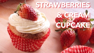 Strawberry & Cream Cupcakes Recipe