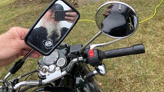 Replacing a Mirror on my 2017 Royal Enfield Bullet (Idiotic Farmer forgets Reverse Threads) … 😱