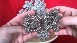 Lattice with stellated rhombic dodecahedron, Ningboballs, magnets tutorial