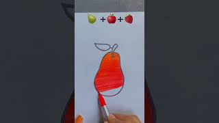 Emoji mixing 🍐🍎🍓#shorts #short #viral #satisfying @Sumansahdiy