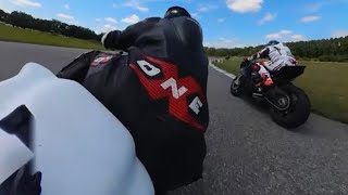 Blazing Velocity: Conquering Gennings Race Track on the ZX6R