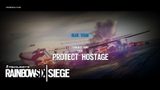 Tom Clancy's Rainbow Six Siege - Terrorist Hunt | Protect Hostage | Plane