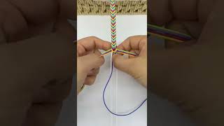 handmade bracelet five colours thread friendship bracelet #shorts #friendshipbracelet#youtubeshort