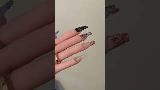 French nail art with foil