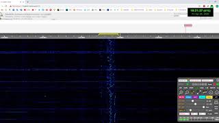 Radio pirate transmitting siren sounds on 3460 kHz in LSB mode