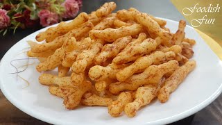 মচমচে চালের আটার চিপস | Crispy Chaler Atar Chips | Rice Flour Chips Recipe | Homemade Kurkure Chips