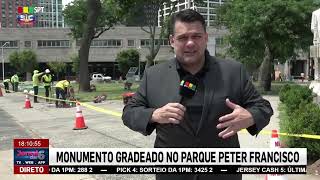 MONUMENTO GRADEADO NO PARQUE PETER FRANCISCO EM NEWARK-NJ | SPT TELEVISION SIC INTERNACIONAL